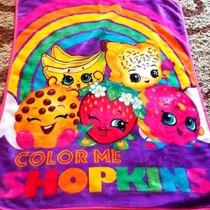 Shopkins throw blanket